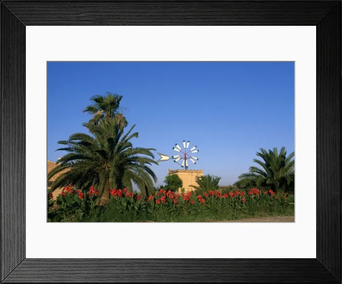 Framed Print : Wind mill, Lluc Major, Majorca, Balearic Islands, Spain Framed Print : Wind mill, Lluc Major, Majorca, Balearic Islands, Spain