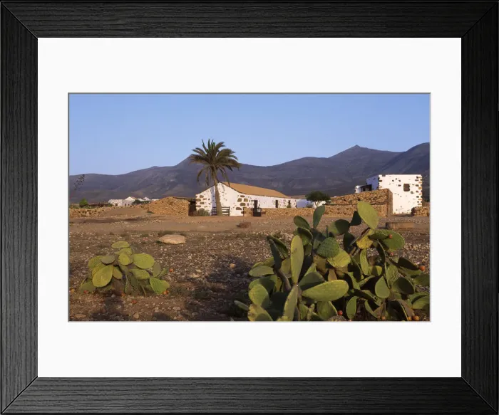 Framed Print : Typical farmhouse, Fuerteventura, Kanarische Inseln, Spanien