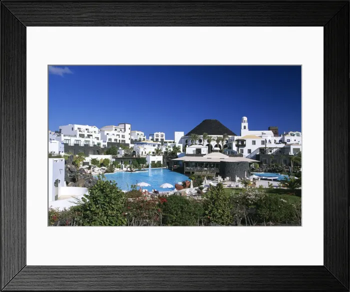 Framed Print : Hotel Grand Melia Vulcan in Playa Blanca, Lanzarote, Canary Islands, Spain Framed Print : Hotel Grand Melia Vulcan in Playa Blanca, Lanzarote, Canary Islands, Spain
