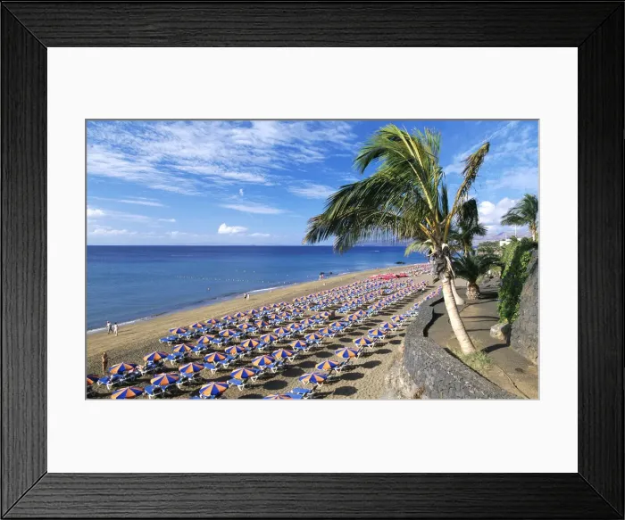 Framed Print : Playa Blanca in Puerto del Carmen, Lanzarote, Canary Islands, Spain Framed Print : Playa Blanca in Puerto del Carmen, Lanzarote, Canary Islands, Spain