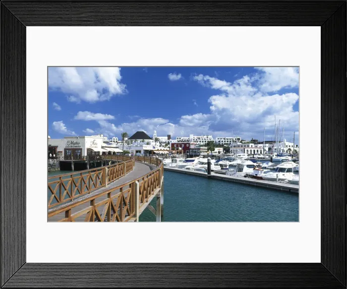 Framed Print : Marina of Playa Blanca, Lanzarote, Canary Islands, Spain Framed Print : Marina of Playa Blanca, Lanzarote, Canary Islands, Spain
