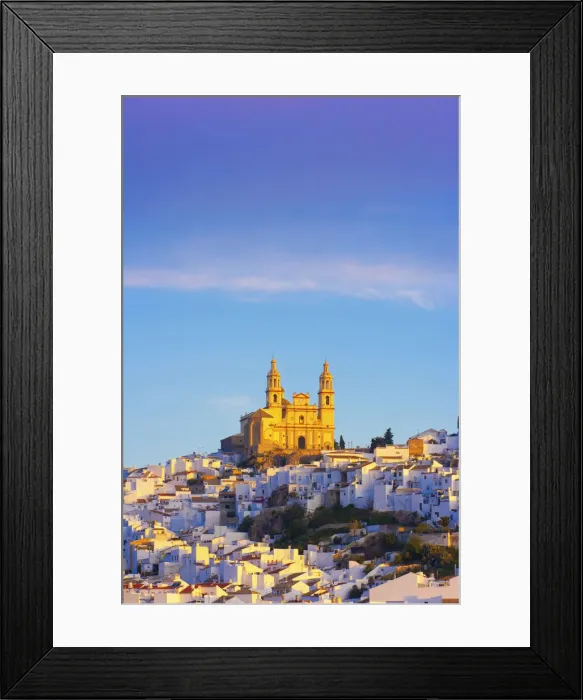 Framed Print : Spain, Andalucia, Cadiz province, Olvera, Our Lady of the Incarnation Church at dawn Framed Print : Spain, Andalucia, Cadiz province, Olvera, Our Lady of the Incarnation Church at dawn