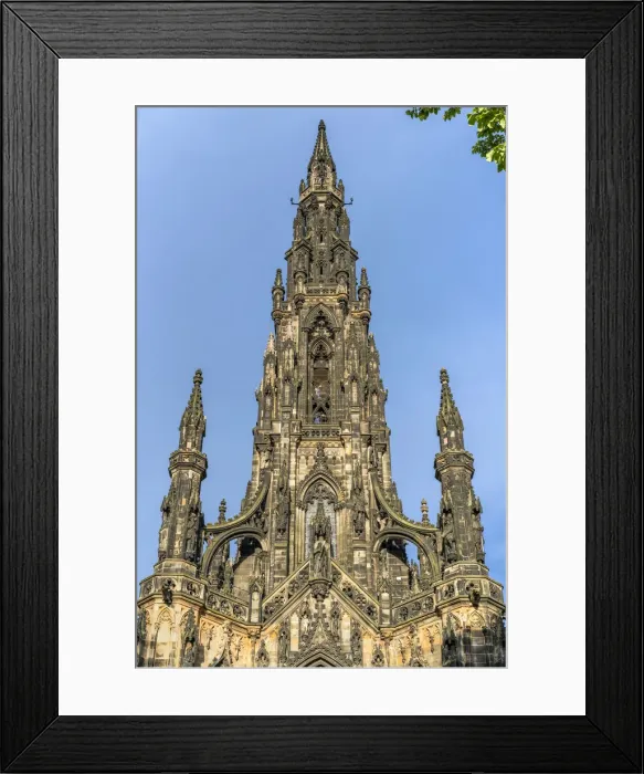 Framed Print : Europe, Scotland, Lothian, Edinburgh, Princes Street Gardens, Scott Monument