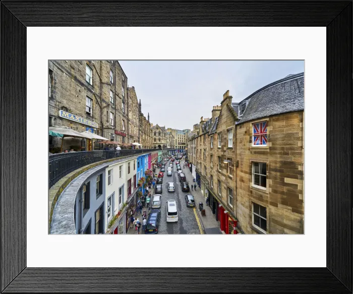 Framed Print : Europe, Scotland, Lothian, Edinburgh, West Bow Street Framed Print : Europe, Scotland, Lothian, Edinburgh, West Bow Street