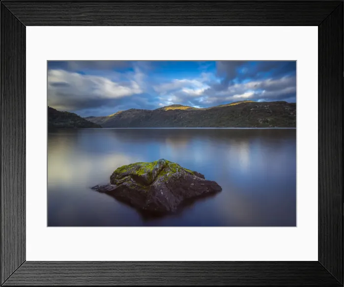Framed Print : Moss on rock in Loch Lomond, Inveruglas, Loch Lomond and The Trossachs National Park Framed Print : Moss on rock in Loch Lomond, Inveruglas, Loch Lomond and The Trossachs National Park