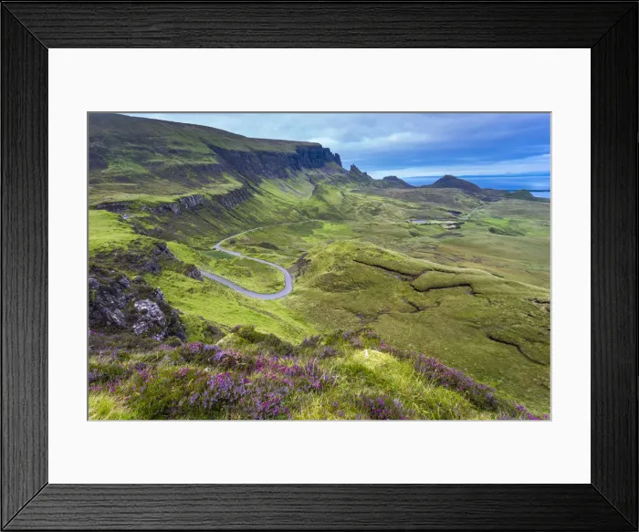 Framed Print : Elevated view of highway on Quiraing, Isle of Skye, Highland Region, Scotland, United Framed Print : Elevated view of highway on Quiraing, Isle of Skye, Highland Region, Scotland, United