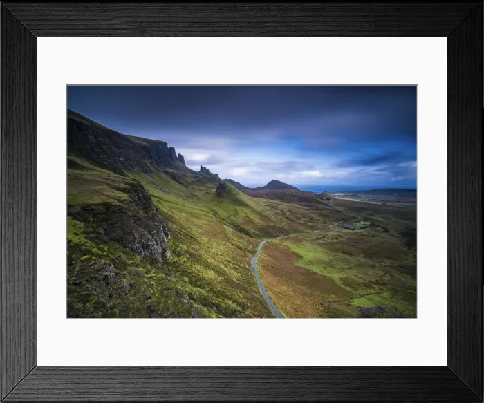 Framed Print : Road on Quiraing, Isle of Skye, Highland Region, Scotland, United Kingdom Framed Print : Road on Quiraing, Isle of Skye, Highland Region, Scotland, United Kingdom