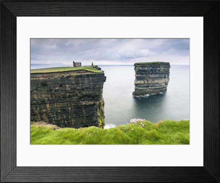 Framed Print : Downpatrick Head, Ballycastle, County Mayo, Donegal, Connacht region, Ireland, Europe