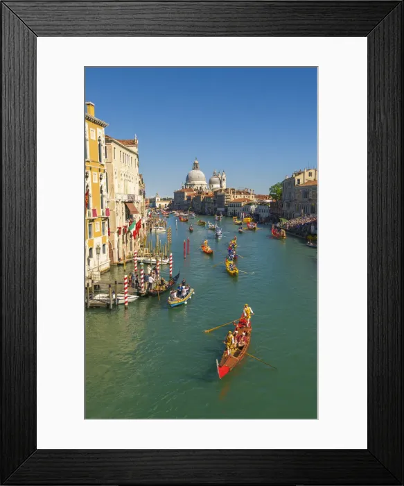 Framed Print : Venice, Veneto, Italy. Historical regatta event on the Grand Canal Framed Print : Venice, Veneto, Italy. Historical regatta event on the Grand Canal