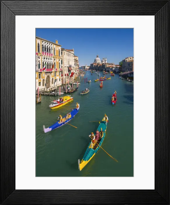 Framed Print : Venice, Veneto, Italy. Historical regatta event on the Grand Canal Framed Print : Venice, Veneto, Italy. Historical regatta event on the Grand Canal