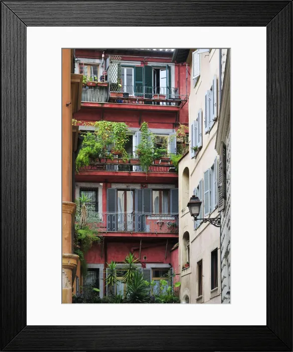Framed Print : Traditional houses in Rome. Italy Framed Print : Traditional houses in Rome. Italy