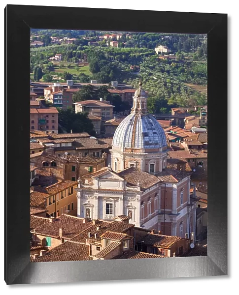 Italy, Tuscany, Siena district. Siena. View of Santa Maria di Provezano from Facciatone