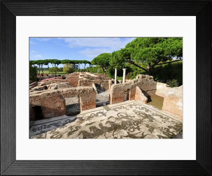Framed Print : Neptune Baths of Ostia Antica at the mouth of the River Tiber, Ostia, Rome, Italy Framed Print : Neptune Baths of Ostia Antica at the mouth of the River Tiber, Ostia, Rome, Italy