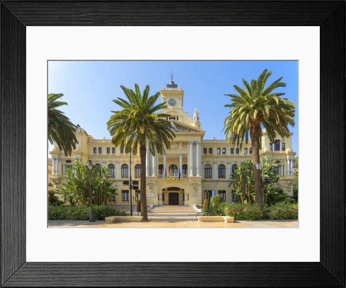 Framed Print : Town hall, Malaga, Costa del Sol, Andalusia, Spain Framed Print : Town hall, Malaga, Costa del Sol, Andalusia, Spain