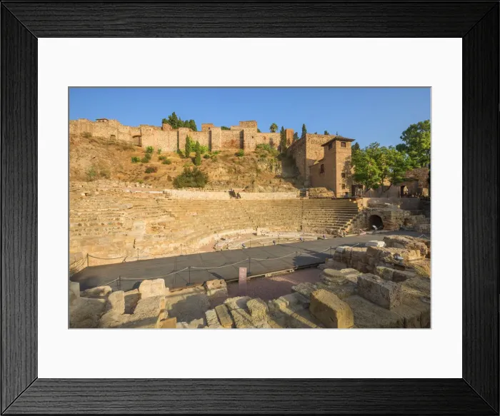 Framed Print : Roman amphitheater in the evening light, Malaga, Costa del Sol, Andalusia, Spain Framed Print : Roman amphitheater in the evening light, Malaga, Costa del Sol, Andalusia, Spain