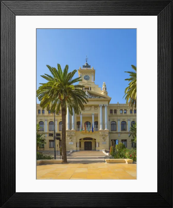 Framed Print : Town hall, Malaga, Costa del Sol, Andalusia, Spain Framed Print : Town hall, Malaga, Costa del Sol, Andalusia, Spain