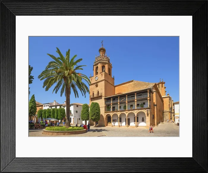Framed Print : Church Santa Maria la Mayor, Ronda, Andalusia, Spain Framed Print : Church Santa Maria la Mayor, Ronda, Andalusia, Spain