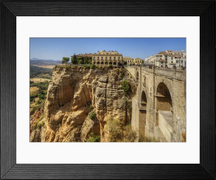 Framed Print : Puente Nuevo Bridge over the Tajo Gorge, Ronda, Andalusia, Spain Framed Print : Puente Nuevo Bridge over the Tajo Gorge, Ronda, Andalusia, Spain