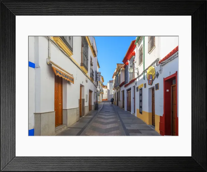 Framed Print : Alley in the old town, Cordoba, Andalusia, Spain Framed Print : Alley in the old town, Cordoba, Andalusia, Spain