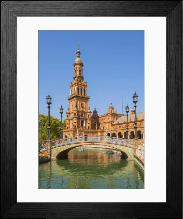 Framed Print : Plaza de Espana, Sevilla, Andalusia, Spain Framed Print : Plaza de Espana, Sevilla, Andalusia, Spain