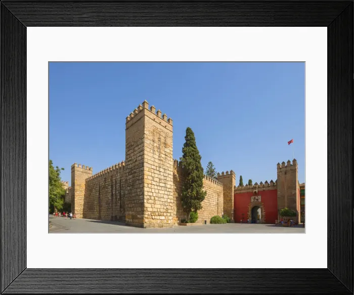 Framed Print : Real Alcazar, UNESCO World Heritage Site, Sevilla, Andalusia, Spain