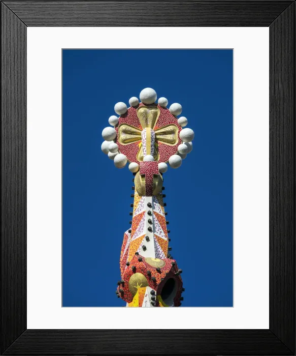 Framed Print : Pinnacle of one of the towers of the Sagrada Familia church, Barcelona, Catalonia, Spain Framed Print : Pinnacle of one of the towers of the Sagrada Familia church, Barcelona, Catalonia, Spain