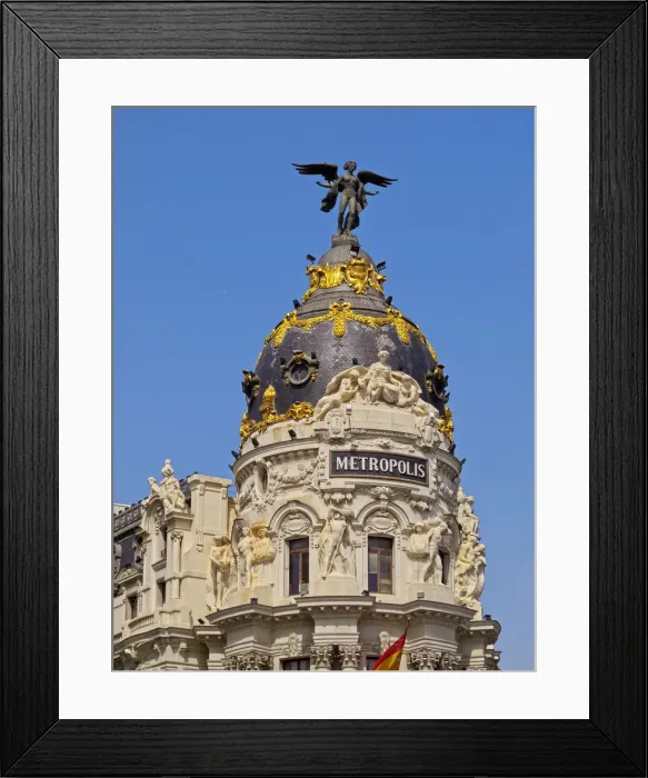 Framed Print : Spain, Madrid, The Metropolis Building Framed Print : Spain, Madrid, The Metropolis Building