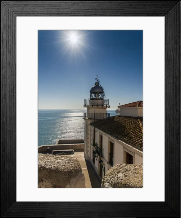 Framed Print : Lighthouse, Peniscola, Comunidad Valenciana, Spain Framed Print : Lighthouse, Peniscola, Comunidad Valenciana, Spain