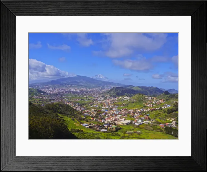 Framed Print : Spain, Canary Islands, Tenerife, Mirador de Jardina, Elevated view of San Cristobal Framed Print : Spain, Canary Islands, Tenerife, Mirador de Jardina, Elevated view of San Cristobal
