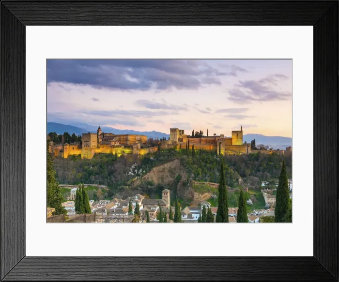 Framed Print : Spain, Andalusia, Granada, Alhambra Palace Framed Print : Spain, Andalusia, Granada, Alhambra Palace
