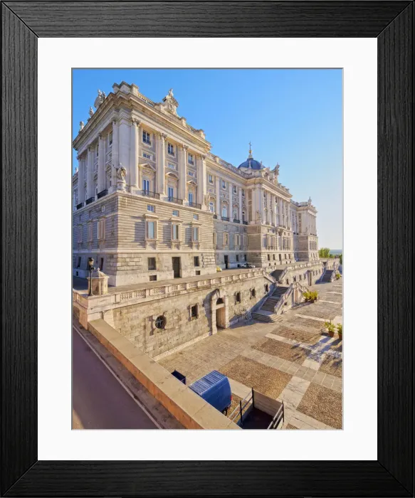 Framed Print : Spain, Madrid, View of the Royal Palace of Madrid Framed Print : Spain, Madrid, View of the Royal Palace of Madrid