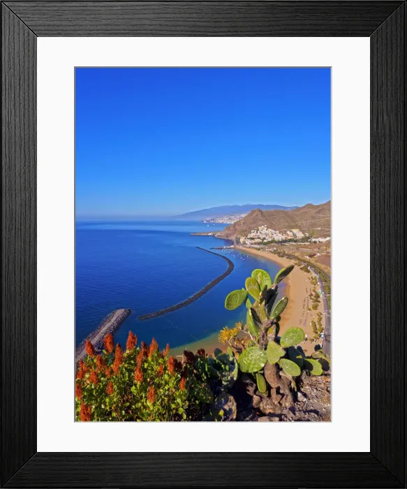 Framed Print : Spain, Canary Islands, Tenerife, Santa Cruz de Tenerife, San Andres, Las Teresitas Beach Framed Print : Spain, Canary Islands, Tenerife, Santa Cruz de Tenerife, San Andres, Las Teresitas Beach