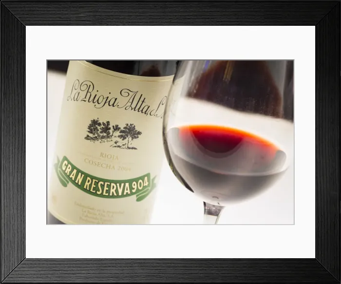 Framed Print : Spain, La Rioja, Haro. The tasting room at La Rioja Alta