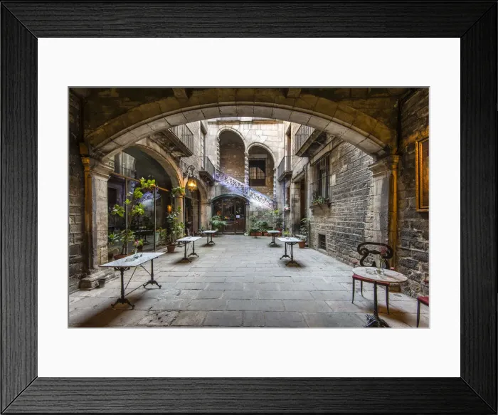 Framed Print : Palau Dalmases, Born quarter, Barcelona, Catalonia, Spain Framed Print : Palau Dalmases, Born quarter, Barcelona, Catalonia, Spain