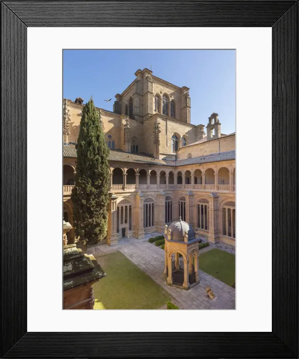Framed Print : Inner courtyard of the Convent church of San Esteban, Salamanca, Castilla y Leon, Spain Framed Print : Inner courtyard of the Convent church of San Esteban, Salamanca, Castilla y Leon, Spain
