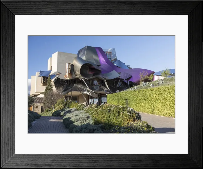 Framed Print : Bodegas Marques de Riscal, built by Frank O. Gerhy, Elciego, La Rioja, Alava, Spain Framed Print : Bodegas Marques de Riscal, built by Frank O. Gerhy, Elciego, La Rioja, Alava, Spain