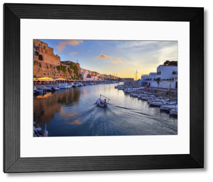 Framed Print : Historic old harbour, Ciutadella, Menorca, Balearic Islands, Spain, Europe Framed Print : Historic old harbour, Ciutadella, Menorca, Balearic Islands, Spain, Europe