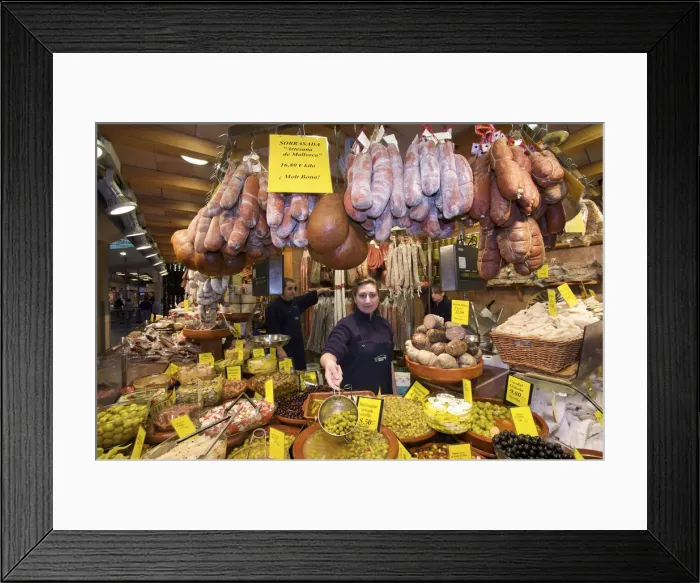 Framed Print : Market Hall in Palma de Mallorca, Majorca, Balearics, Spain Framed Print : Market Hall in Palma de Mallorca, Majorca, Balearics, Spain