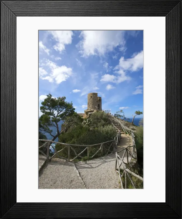 Framed Print : Torre de Ses Animes, Mirador de Ses Animes, Banyalbufar, Majorca, Balearics, Spain Framed Print : Torre de Ses Animes, Mirador de Ses Animes, Banyalbufar, Majorca, Balearics, Spain
