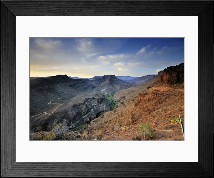 Framed Print : Barranco de Fataga. Gran Canaria, Canary islands Framed Print : Barranco de Fataga. Gran Canaria, Canary islands