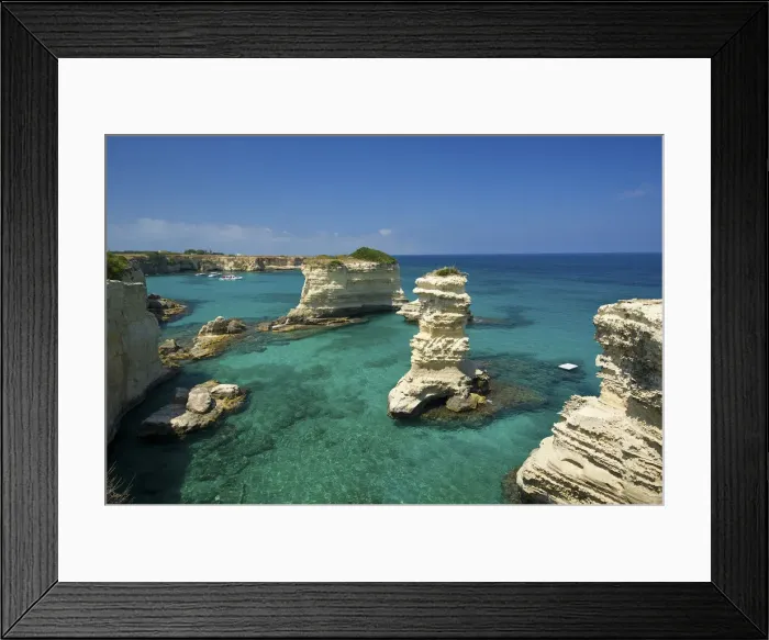 Framed Print : Torre dell'Orso, Sant'Andrea, Salentine Peninsula, Apulia, Italy