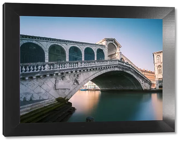 Venice, Italy. Rialto bridge in the morning