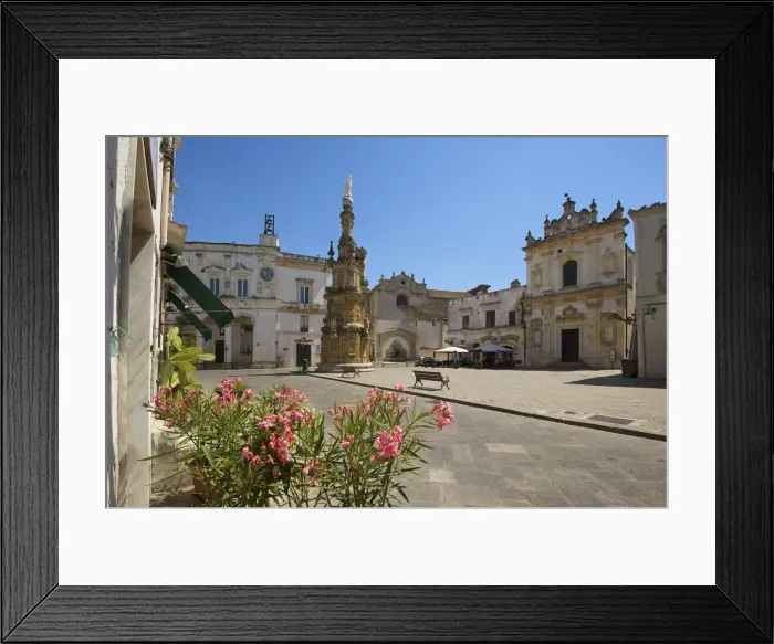 Framed Print : Giulia della'Immacolata, Piazza Antonio Salandra, Nardo, Salentine Peninsula, Apulia Framed Print : Giulia della'Immacolata, Piazza Antonio Salandra, Nardo, Salentine Peninsula, Apulia