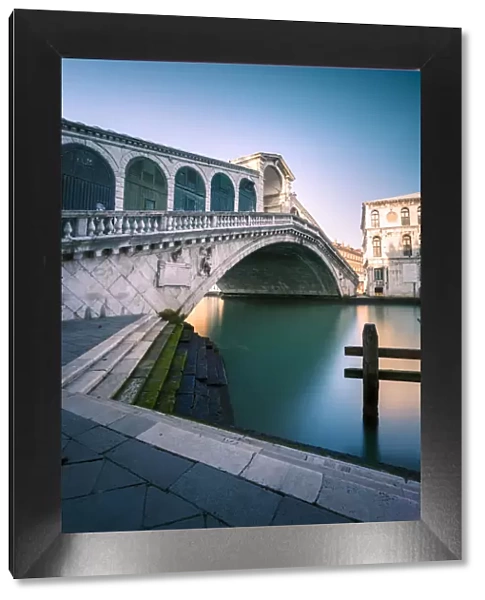 Venice, Italy. Rialto bridge in the morning