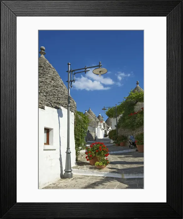 Framed Print : Trulli in Alberobello, Valle da'Itra, Apulia, Italy Framed Print : Trulli in Alberobello, Valle da'Itra, Apulia, Italy