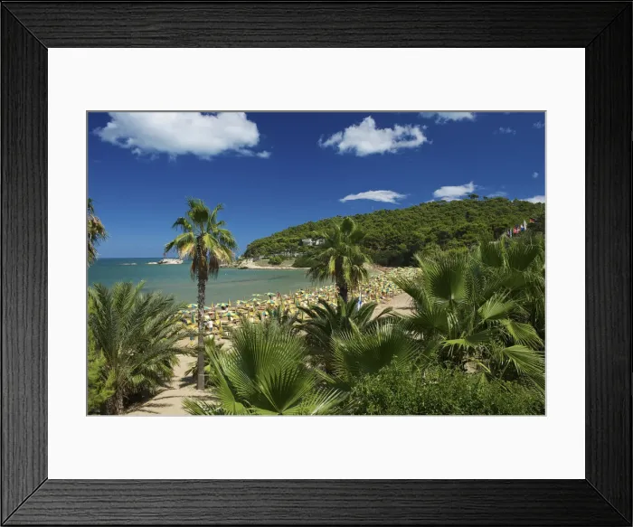Framed Print : Lido di Portonuovo, Gargano, Apulia, Italy Framed Print : Lido di Portonuovo, Gargano, Apulia, Italy