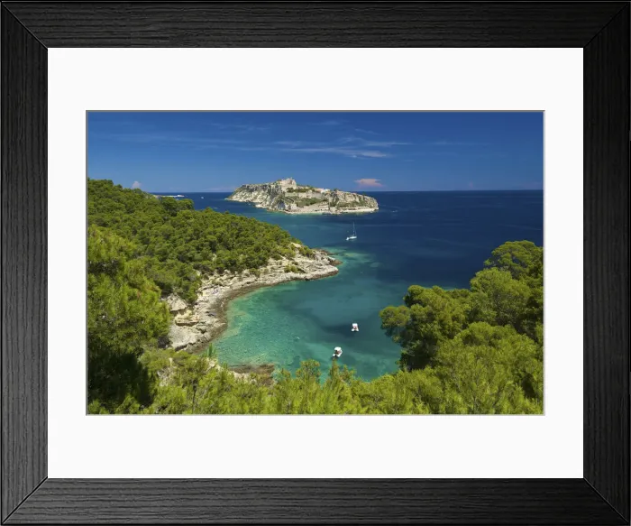 Framed Print : Isola San Domino with a view to Isola San Nicola, Tremiti Islands, Apulia, Italy Framed Print : Isola San Domino with a view to Isola San Nicola, Tremiti Islands, Apulia, Italy