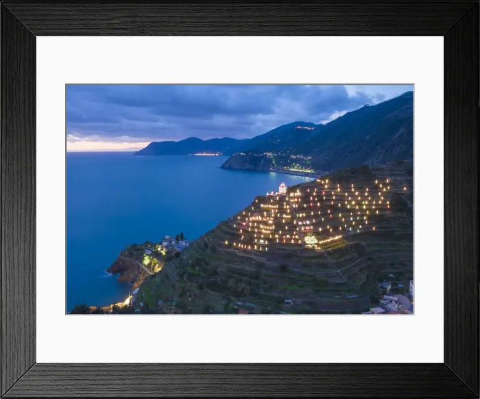 Framed Print : The world biggest presepio on the hills of Manarola, Cinque Terre, ligurian coast, Italy Framed Print : The world biggest presepio on the hills of Manarola, Cinque Terre, ligurian coast, Italy