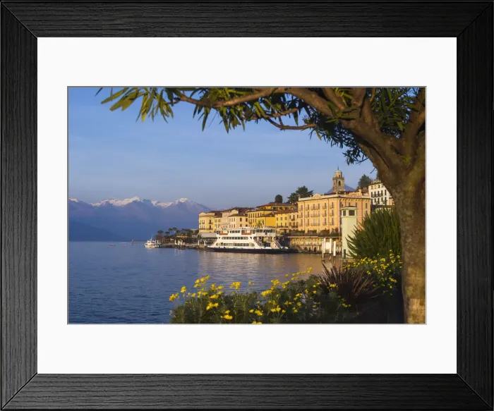 Framed Print : Bellagio and Como lake at sunset. Bellagio, Como lake, Lombardia, Italy Framed Print : Bellagio and Como lake at sunset. Bellagio, Como lake, Lombardia, Italy