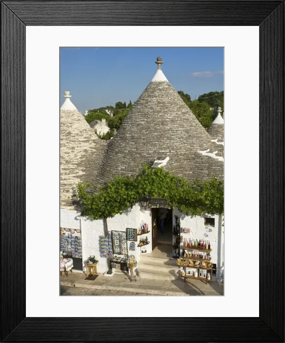 Framed Print : Trulli in Alberobello, Valle Itra, Apulia, Italy Framed Print : Trulli in Alberobello, Valle Itra, Apulia, Italy